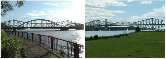 Le pont Lachapelle et le Pont de Québec: séparés à la naissance! ;-)